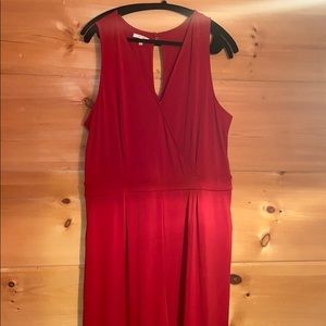 Plus Size Red Jumpsuit